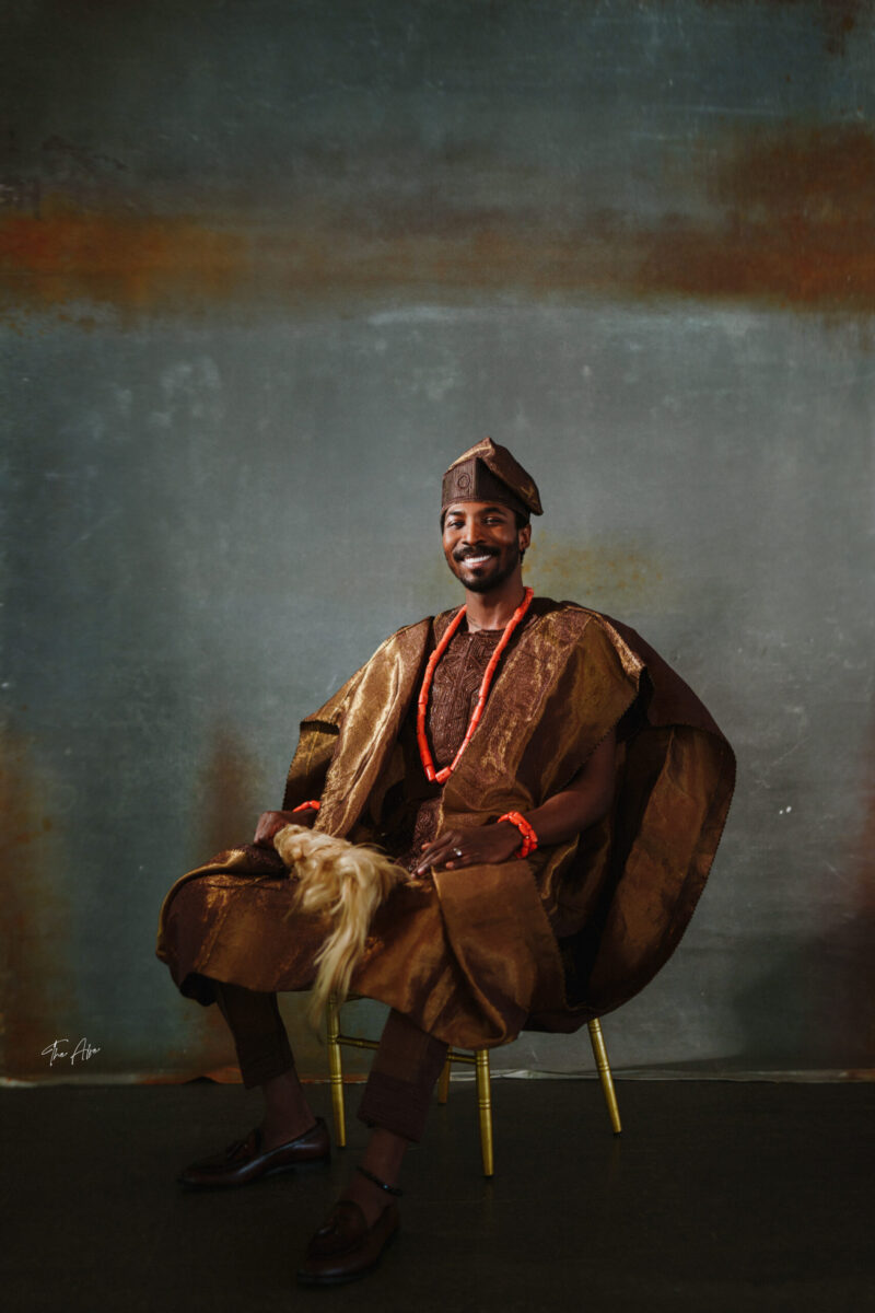 Braimien Aso Oke Agbada - Image 2
