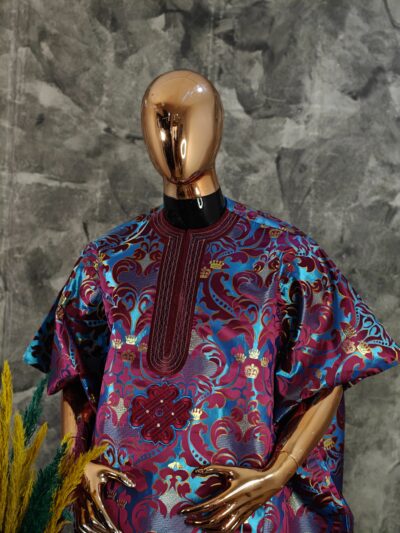 Embroidered Damask Danshiki