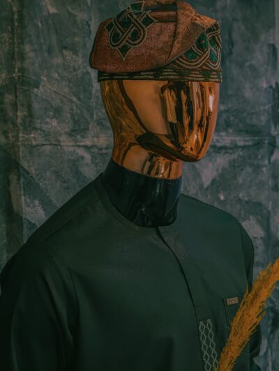 Embroidered Aso Oke Cap