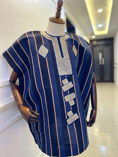 Embroidered Aso Oke Danshiki