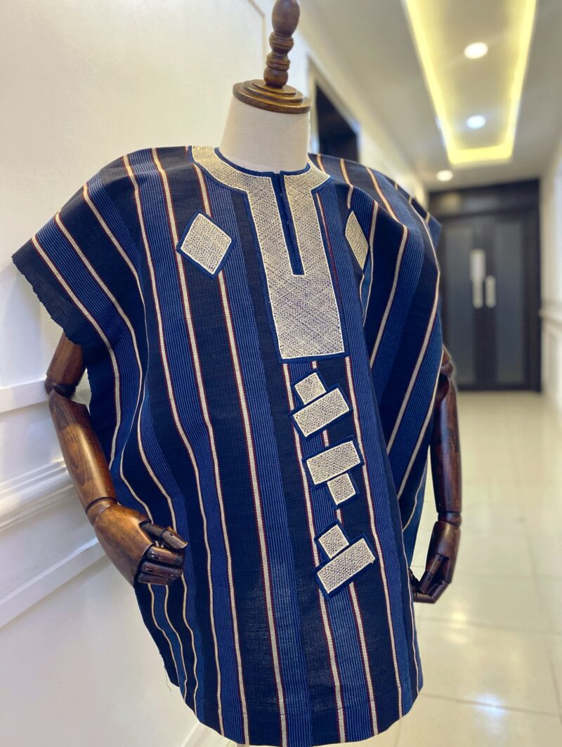 Embroidered Aso Oke Danshiki